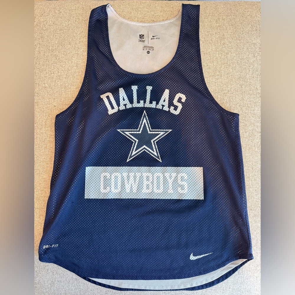 Nike Dri-Fit Blue Dallas Cowboys Tank Top